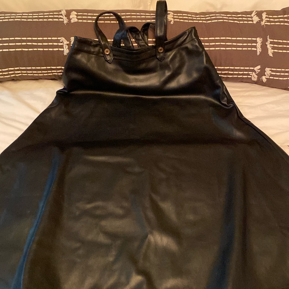 Anthropologie Faux Leather Skirt